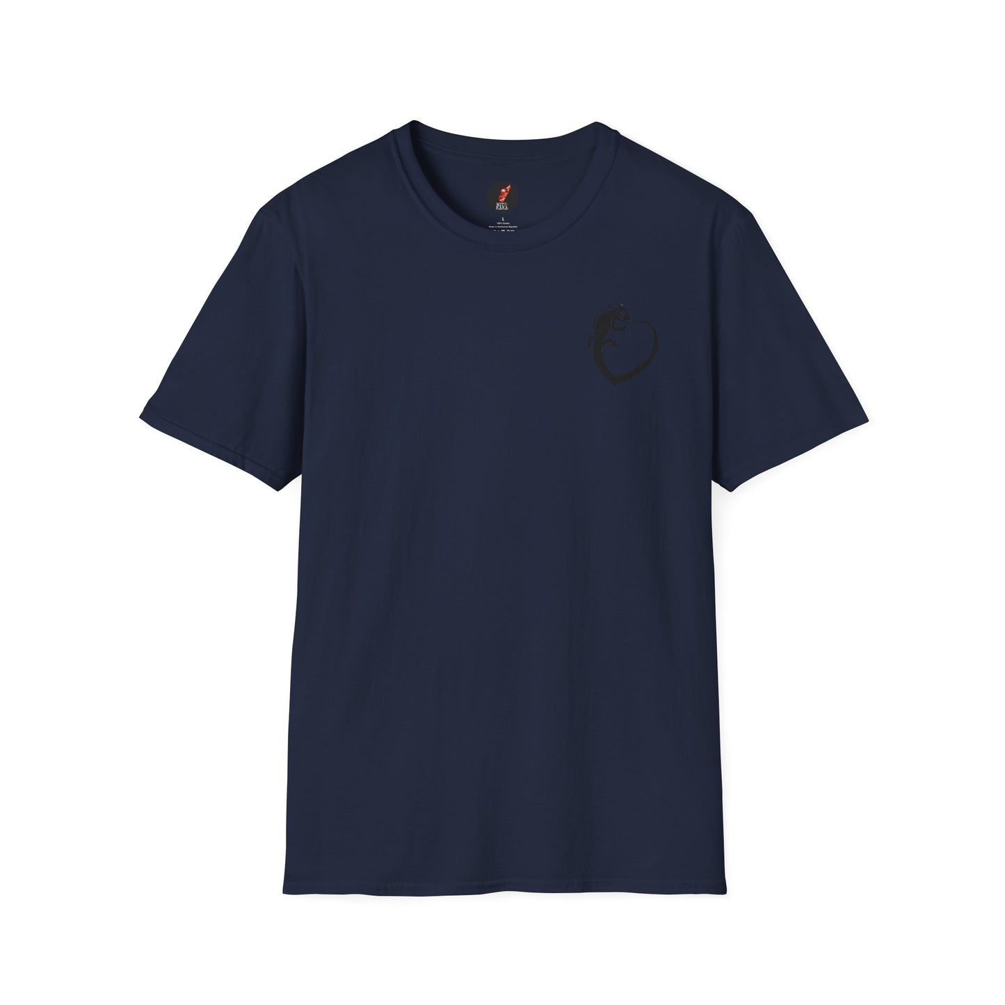 T-shirt caméléon noir